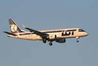 SP-LIN @ EBBR - Arrival of flight LO235 to RWY 02 - by Daniel Vanderauwera