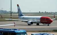 LN-DYE @ LHBP - Boeing 737 Norvegian Air named, Arne Jacobsen - by Attila Groszvald-Groszi