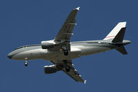 P4-MIS @ LFSB - Sheikh Mustafa Edress privat Airbus A-319-115CJ landing at Basel-Airport - by Urs Ruf