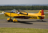 D-EHUW @ EBSP - Taxiing to the parking stand after landing. - by Philippe Bleus