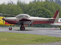 55PQ @ EBSP - Plane being moved from regular parking stand to flying club stand. - by Philippe Bleus