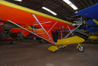 G-BZGX @ EGAD - In the hanger at Newtownards during Fly-in 2011. - by Noel Kearney