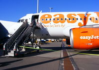 G-EZBX @ EHAM - disembarking from EZBX after our flight from Liverpool - by Chris Hall