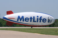 N615LG @ GKY - Met Life blimp in new colors for 2011. At Arlington Municipal.