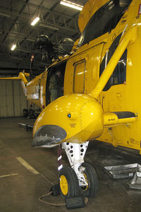 XZ598 @ EGQM - Westland Sea King HAR3 at RAF Boulmer in November 2008. - by Malcolm Clarke