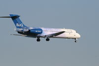 OH-BLM @ EBBR - Flight KF801 is descending to RWY 02 - by Daniel Vanderauwera