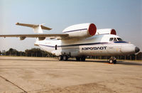 RA-72972 @ EGVA - An-72 Coaler of the Russian Navy, albeit in Aeroflot markings, on display at the 1996 Royal Intnl Air Tattoo at RAF Fairford. - by Peter Nicholson