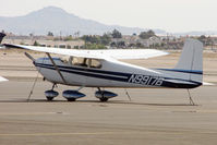 N9917B @ VGT - 1957 Cessna 182, c/n: 34317 at North Las Vegas - by Terry Fletcher