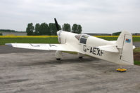 G-AEXF @ EGBR - Percival P-6 Mew Gull at Breighton Airfield, UK in April 2011. - by Malcolm Clarke