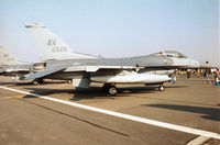 88-0526 @ EGVA - F-16C Falcon of the 555th Fighter Squadron/31st Fighter Wing based at Aviano on display at the 1996 Royal Intnl Air Tattoo at RAF Fairford. - by Peter Nicholson