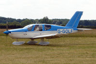 G-GOLF @ EGNA - One of the aircraft at the 2011 Merlin Pageant held at Hucknall Airfield - by Terry Fletcher