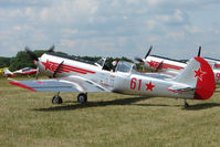 G-YAKM @ EGNA - Yak 50 - RED 61 - One of the aircraft at the 2011 Merlin Pageant held at Hucknall Airfield - by Terry Fletcher