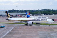 9V-SWM @ EGCC - Singapore Airlines - by Chris Hall