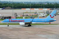 G-OOBH @ EGCC - now in Thomson colours - by Chris Hall