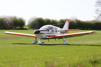 G-BBAW @ X5FB - Robin HR200-210 Safari II at Fishburn Airfield, UK in April 2011. - by Malcolm Clarke