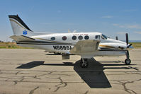 N588SA @ BDG - Eagle Air Med's 2000 Raytheon Aircraft Company C90A, c/n: LJ-1588 arriving with another medical emergency