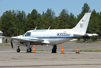 N3555D @ FLG - Ameriflight's Piper PA-31-350, c/n: 31-8052059 at Flagstaff AZ - by Terry Fletcher