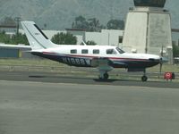 N1968W @ POC - Taxiing on taxiway Sierra to the eastside transient parking area - by Helicopterfriend