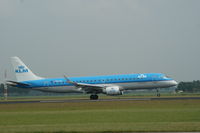 PH-EZL @ EHAM - Touchdown on the Polderbaan at Schiphol - by Jan Bekker