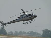 N777CT @ CNO - Flaring out from an autorotation - by Helicopterfriend
