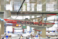 N9172B @ LAS - 1958 Cessna 172, c/n: 36772 hanging in the Hall at Las Vegas McCarran Int - by Terry Fletcher