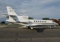 N102TF @ KAXN - Dassault Falcon 50 at the fuel pump.