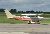 N182MK @ KAXN - Cessna 182P Skylane taxiing to runway 4 for departure. - by Kreg Anderson