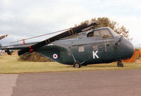 WV198 @ CAX - The Solway Aviation Museum displayed their Whirlwind HAR.21 at the 1994 Carlisle Airshow. It now wears 845 Squadron markings. - by Peter Nicholson