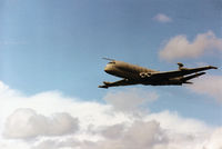 XV251 @ CAX - Nimrod MR.2 of the Kinloss Maritime Wing arriving at Carlisle for the 1994 Airshow. - by Peter Nicholson