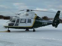 G-HEMS @ EGPE - G-HEMS at PDG Helicopters Inverness Base.It is seen before being reconfigured from Air Ambulance duties to VIP transport,with new corporate colours and reg G-PDGK. - by Graham Bell