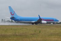 G-FDZT @ EGSH - Taking off on a wet afternoon. - by Graham Reeve