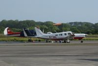 N73BL @ EGFH - Visiting Piper Saratoga 11 TC - by Roger Winser