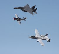 87-0171 @ TIX - F-15 with A-10 and P-51