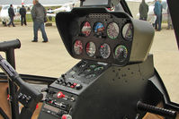 N66NN @ EGBK - Instrument panel inside the new Robinson R66 Helicopter