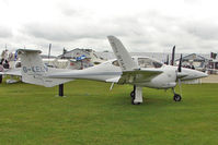 G-KELV @ EGBK - 2005 Diamond DA42, c/n: 42.051 exhibited at 2011 AeroExpo at Sywell