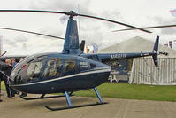 N66UK @ EGBK - Robinson Helicopter Co R66, c/n: 0017 exhibited at 2011 Aero Expo at Sywell