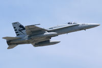 163491 @ NFW - VX-23 F/A-18 departs NAS Fort Worth for the delivery flight of F-35C, CF-03, to NAS Pax River - by Zane Adams