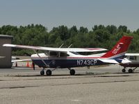 N743CP @ AJO - Getting ready to fire up and taxi to runway - by Helicopterfriend