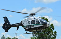 N135BF @ N/A - Bayflite 2 takes off from the l/z at East 14th Street & Joel Boulevard in Lehigh Acres, FL w/ a patient en route to Health Park Hospital. - by Charlie Robbins