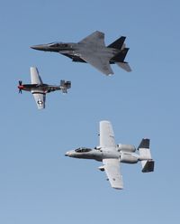 N751RB @ TIX - Glamorous Gal with F-15 and A-10