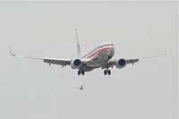N915AN @ KORD - American Airlines Boeing 737-823, AAL2098 arriving from KSEA, RWY 14L approach KORD. - by Mark Kalfas