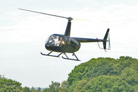G-DMRS - 2004 Robinson Helicopter Co Inc ROBINSON R44 II, c/n: 10513 arriving to meet friends at Baxterley - by Terry Fletcher