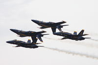 163705 @ KDVN - Quad Cities Air Show.  163705 is lead, #1 - by Glenn E. Chatfield