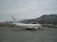 C-FPHS @ CYKA - Private Canadian registered B737-500 stopping for a quick weekend visit to SunPeaks - by firecat01