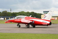 G-RORI @ EGBP - Heritage Aircraft Ltd Gnat prior to its display at the Cotswold Airshow - by Chris Hall