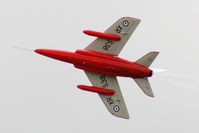 G-RORI @ EGBP - Heritage Aircraft Ltd Folland Gnat displaying at the Cotswold Airshow 2011 - by Chris Hall