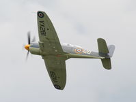 G-RNHF @ EGBP - Royal Navy Historic Flight Sea Fury displaying at the Cotswold Airshow 2011 - by Chris Hall