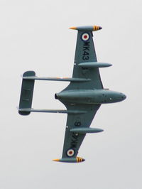 G-VENM @ EGBP - Aviation Heritage Venom displaying at the Cotswold Airshow 2011 - by Chris Hall
