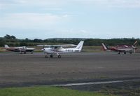 G-BGIB @ EGFH - Arriving at Swansea Airport. - by Roger Winser