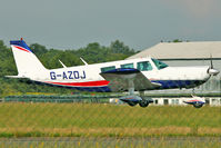 G-AZDJ @ EGSX - 1971 Piper PIPER PA-32-300, c/n: 32-7140068 landing at North Weald - by Terry Fletcher
